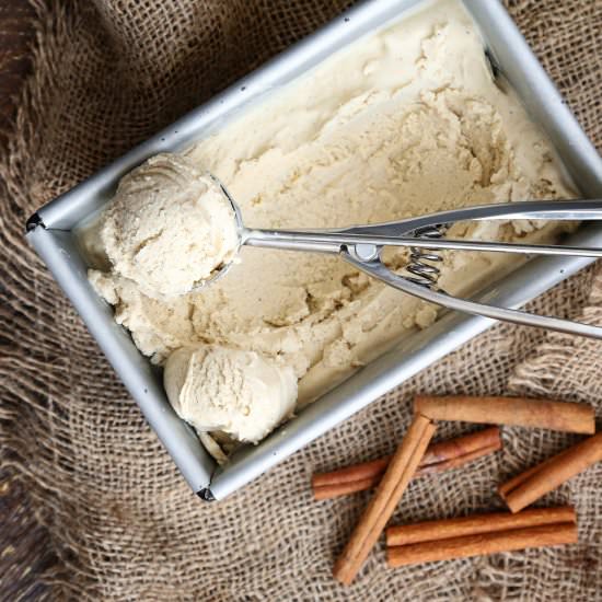 Keto Eggnog Ice Cream