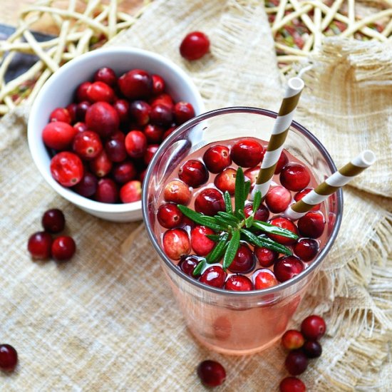 Cranberry Almond Infused Lemonade