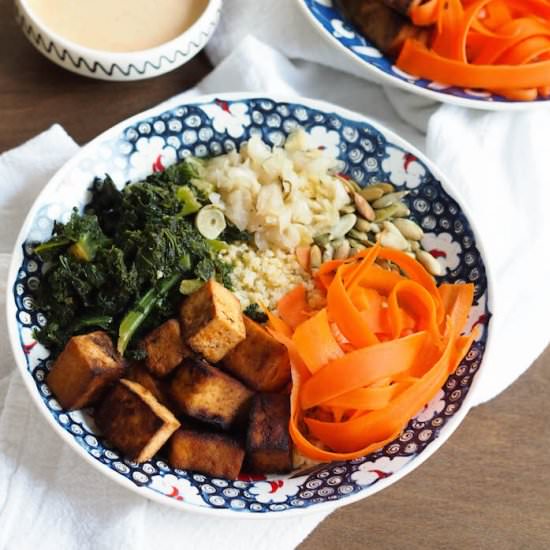 Sweet & Spicy Tofu Millet Bowl