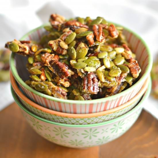 Ginger Spiced Candied Pecans