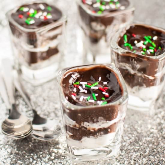 Oreo and Reese Dessert Shooters