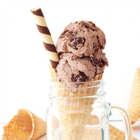 Rum and Raisin Chocolate Ice Cream