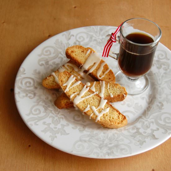 Eggnog biscotti