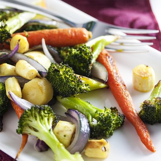 Simple Roasted Mixed Vegetables