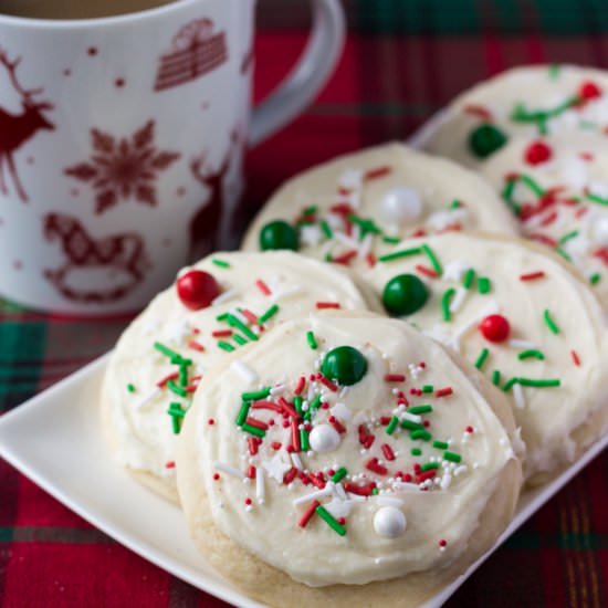 Soft Batch Frosted Sugar Cookies