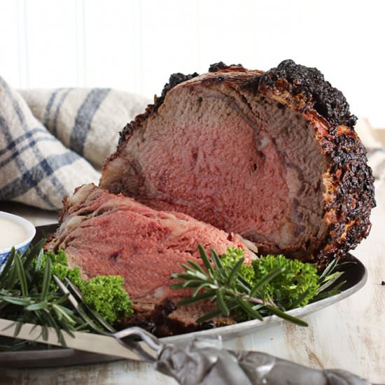 Herb Crusted Standing Rib Roast