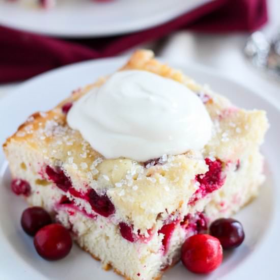 Cranberry Vanilla Yogurt Cake