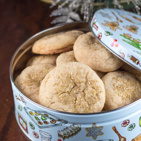 Eggnog Snickerdoodles