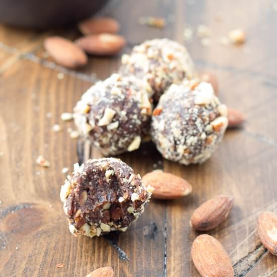 Chocolate Almond and Cherry Truffle