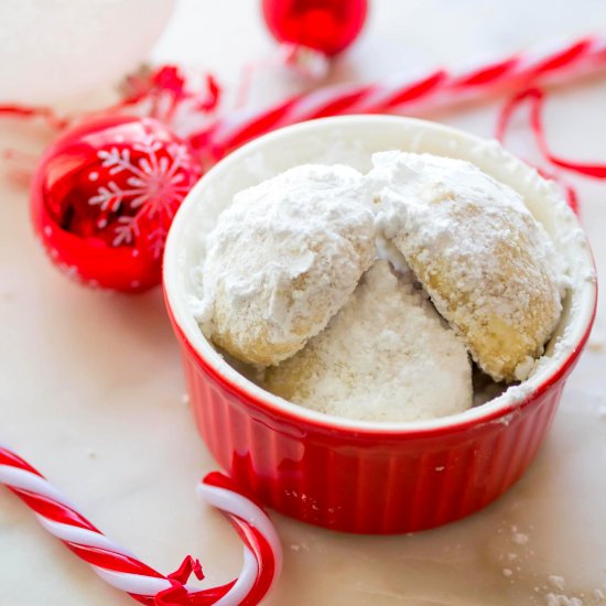 Eggless Snowball Cookies