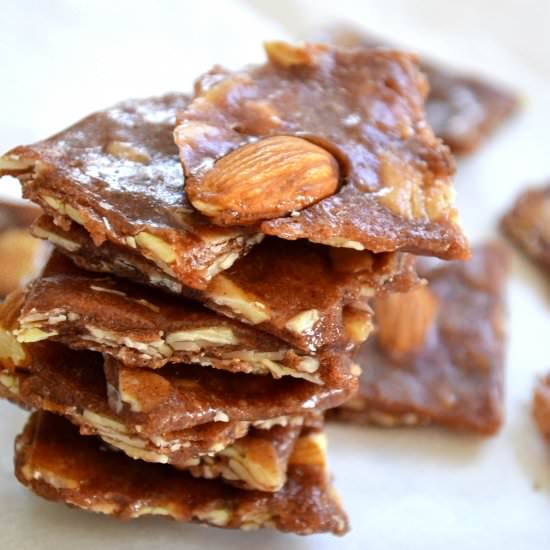 Healthier Almond Brittle