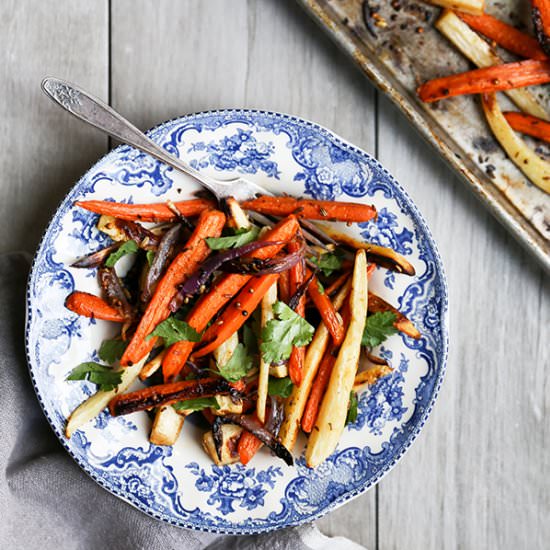 Spiced Roasted Root Vegetables