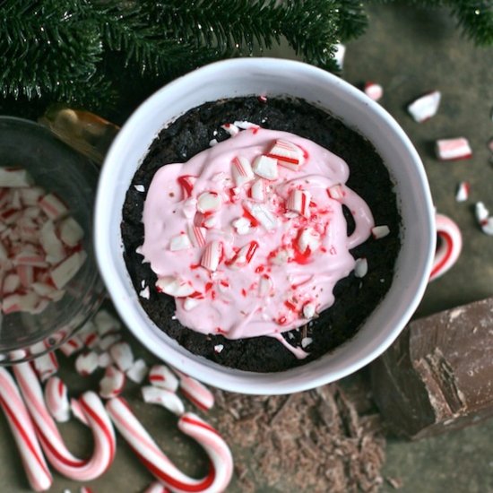 Chocolate Peppermint Mug Cake