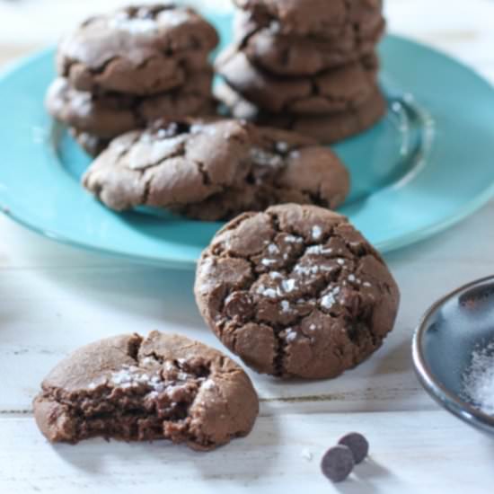 Salted Double Chocolate Cookies