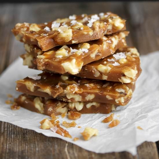 Salted Maple Walnut Brittle