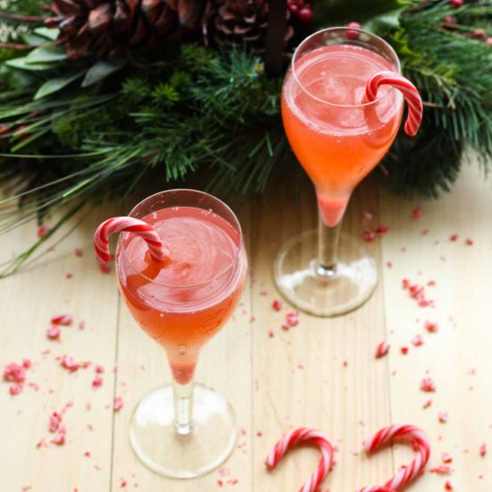 Sparkling Candy Cane Mimosa