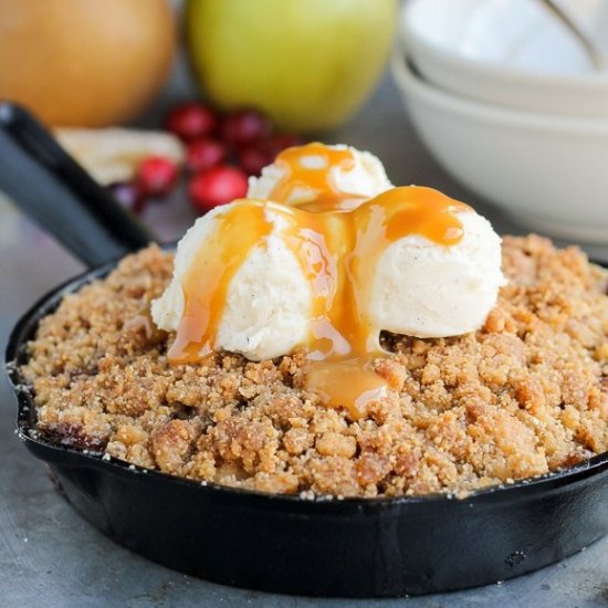 Pear Cranberry Ginger Crisp