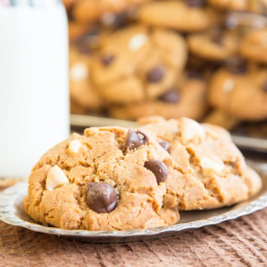 Flourless Triple Choc. PB Cookies