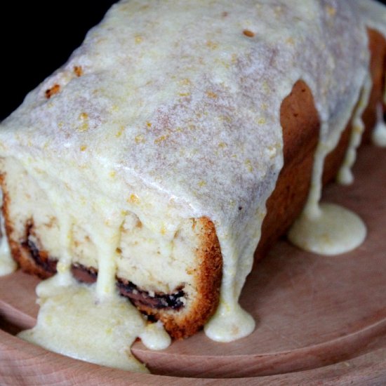 Orange Nutella Pound Cake