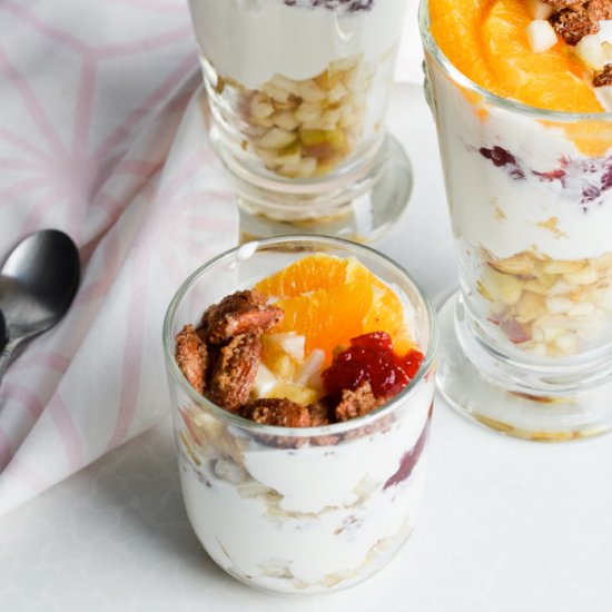 Holiday Yogurt Parfaits