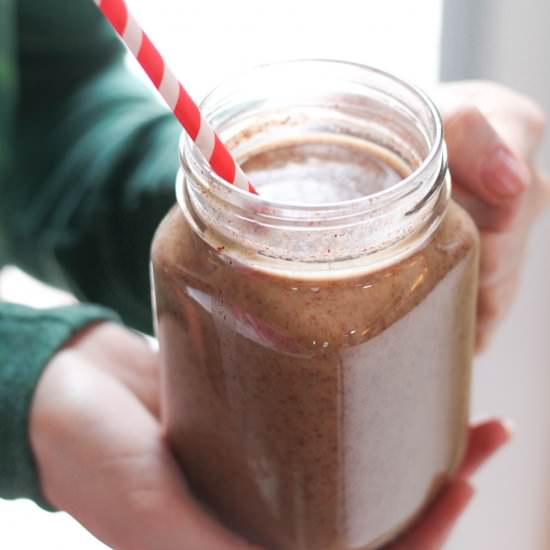 Hot Chocolate Toddy with Peppermint