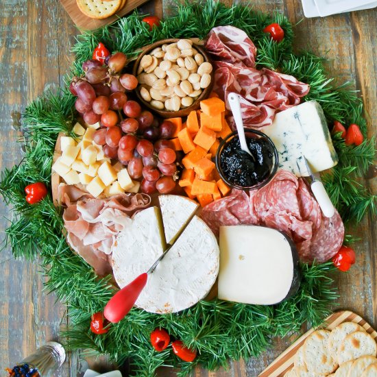 holiday cheese plate