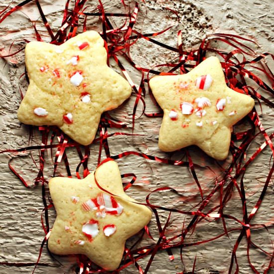 Sugar Cookies with Peppermint