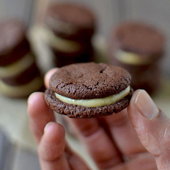 Chocolate-Caramel Sandwich Cookies