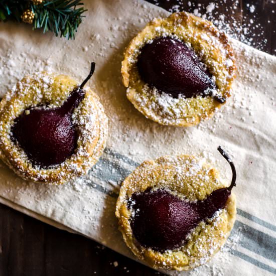 Poached Pear Tarts