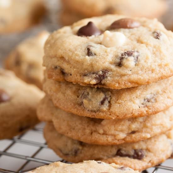 triple chocolate chip cookies