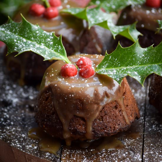 Brown Butter Gingerbread Figgy Pudd