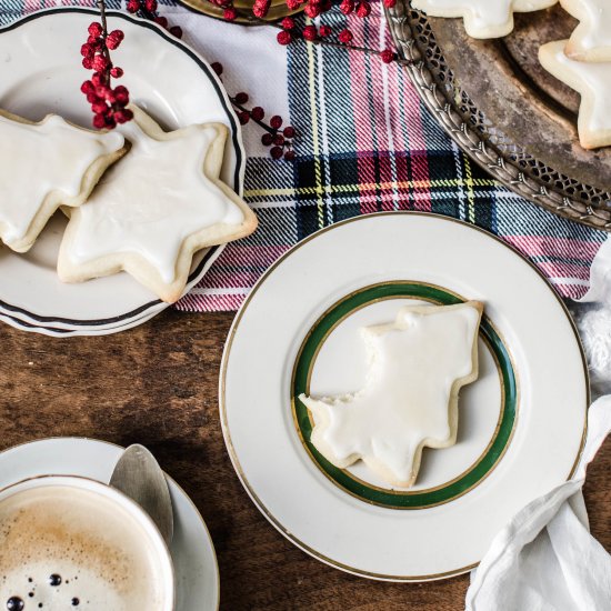 Iced Vanilla Sugar Cookies