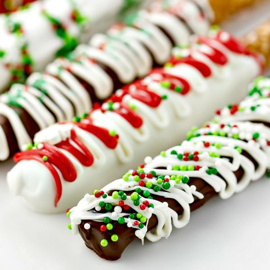 Chocolate Covered Pretzel Rods