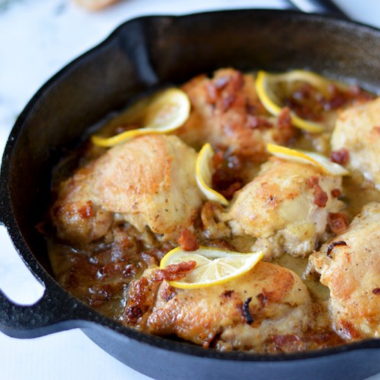 Skillet Chicken with White Wine