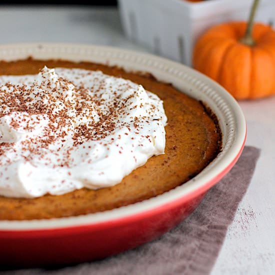 Pumpkin Pie w/ a Chocolate Crust