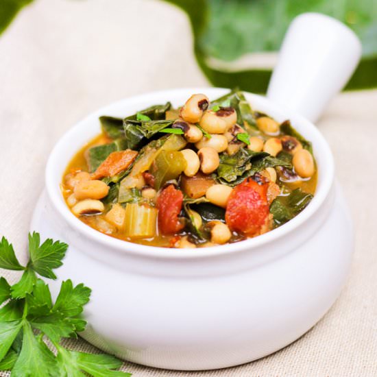 Black Eyed Peas & Collards Soup