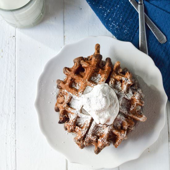 Dark Chocolate Waffles