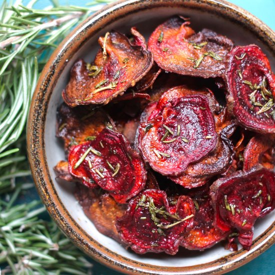 Rosemary Beet Chips