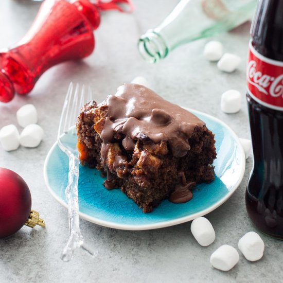 Fruit Cake with Chocolate Glaze