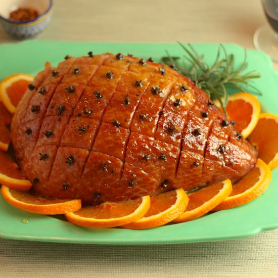 Ham with Apple Mustard Glaze