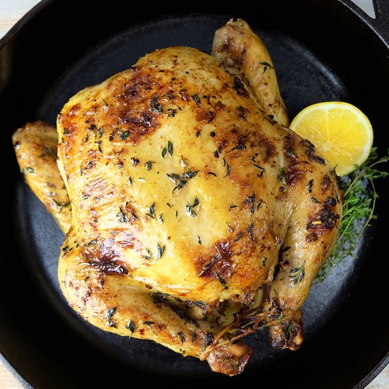 Meyer Lemon & Thyme Roasted Chicken