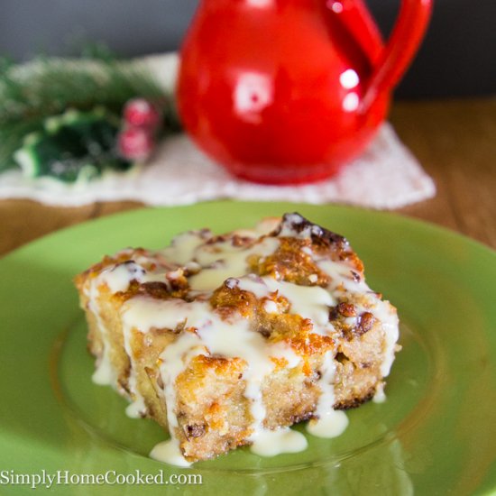 Bread Pudding w/ Vanilla Rum Sauce