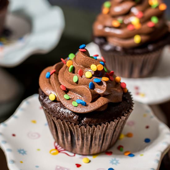 Double Chocolate Cupcakes