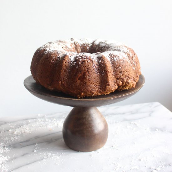 Christmas Pear and Persimmon Bundt