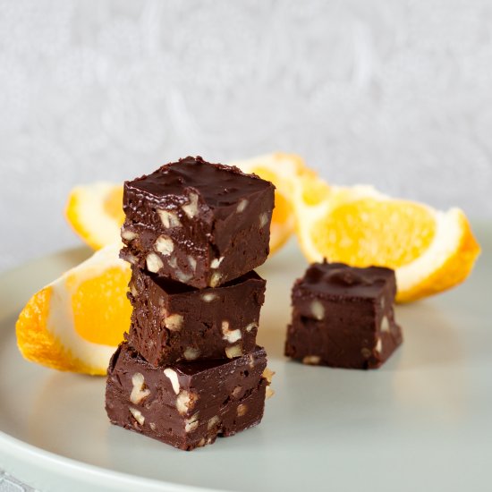 Sugar-Free Orange Walnut Fudge