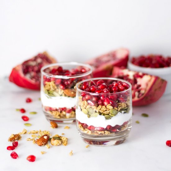 Pomegranate Breakfast Parfait