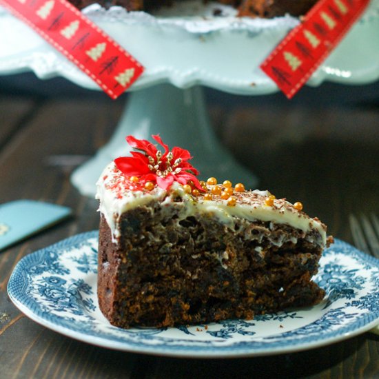 Christmas Chocolate Fruit Cake