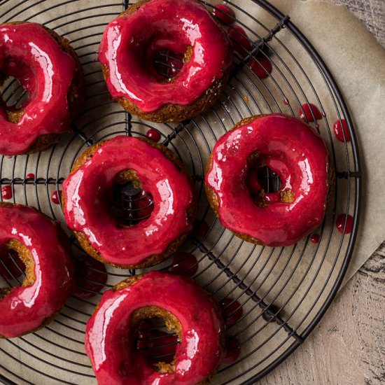 Gingerbread Cake Donuts