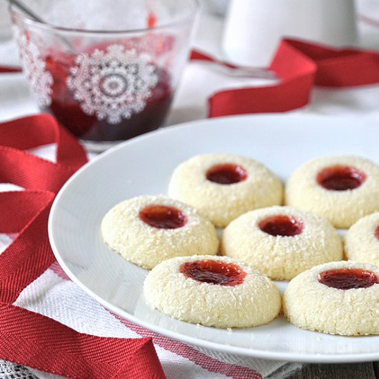 Strawberry Coconut Cookies