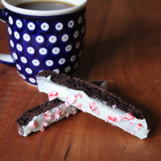 Peppermint Mocha Biscotti